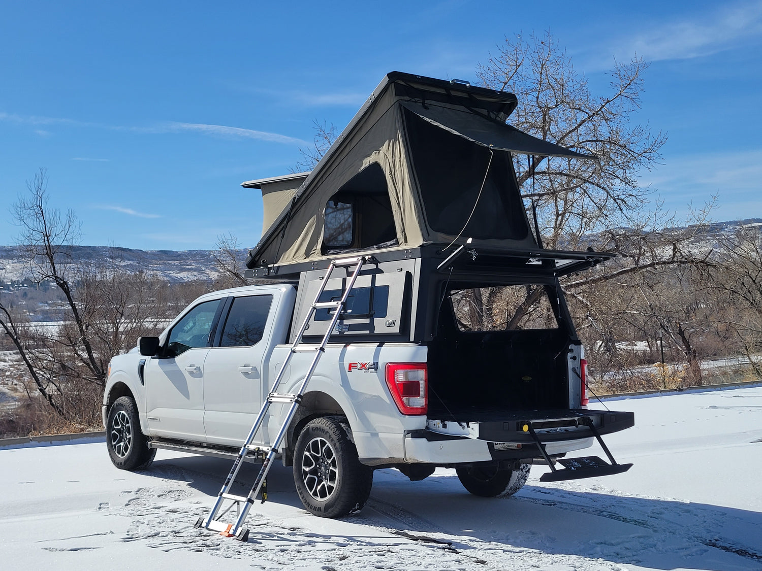 WanderFox Lair Truck Camper Models, Ford Ranger 2024+, 5 ft Bed