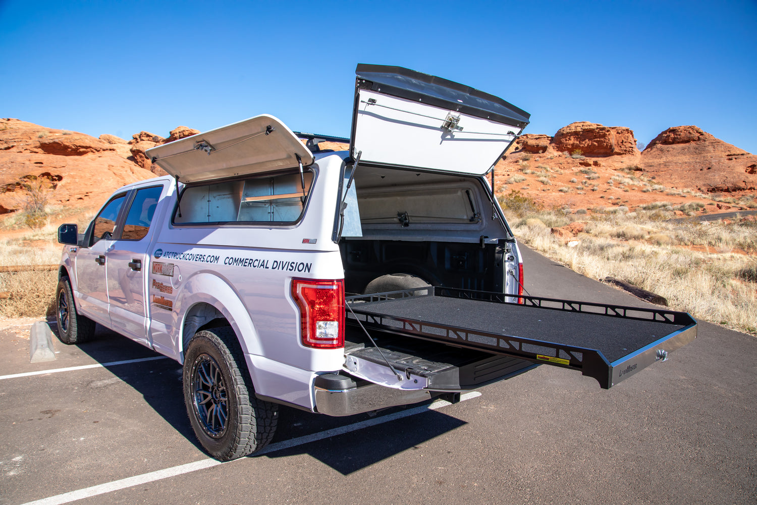 Ranch Fiberglass Workforce Truck Topper for Ford Maverick (Mid-Rise Height)