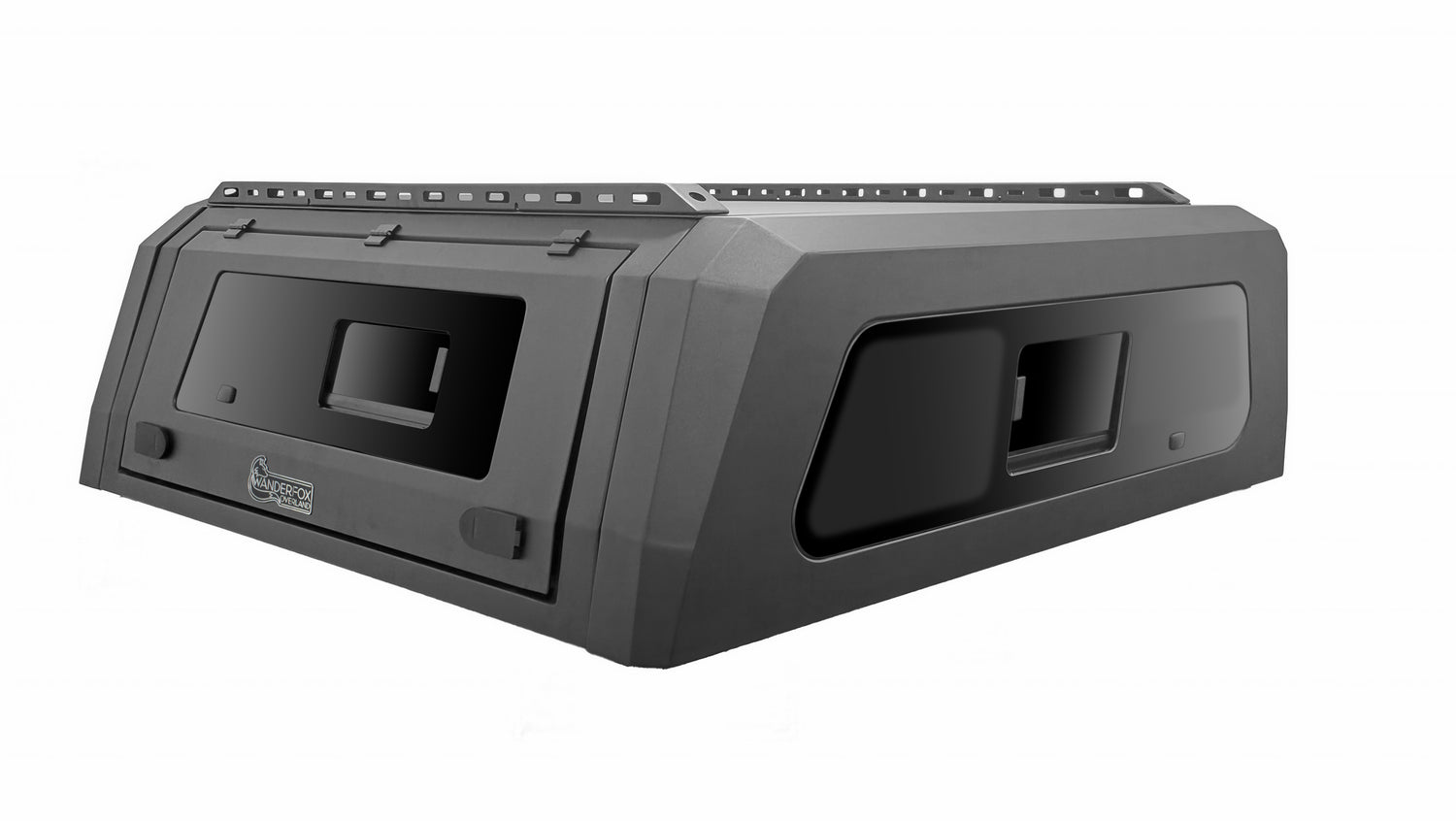 WanderFox Den Topper, Toyota Tacoma, 1995-2004, 6 ft Bed, Clear Front Glass w/Slider, Sliding Tinted Side Windows, Tinted Rear Window (52-198)