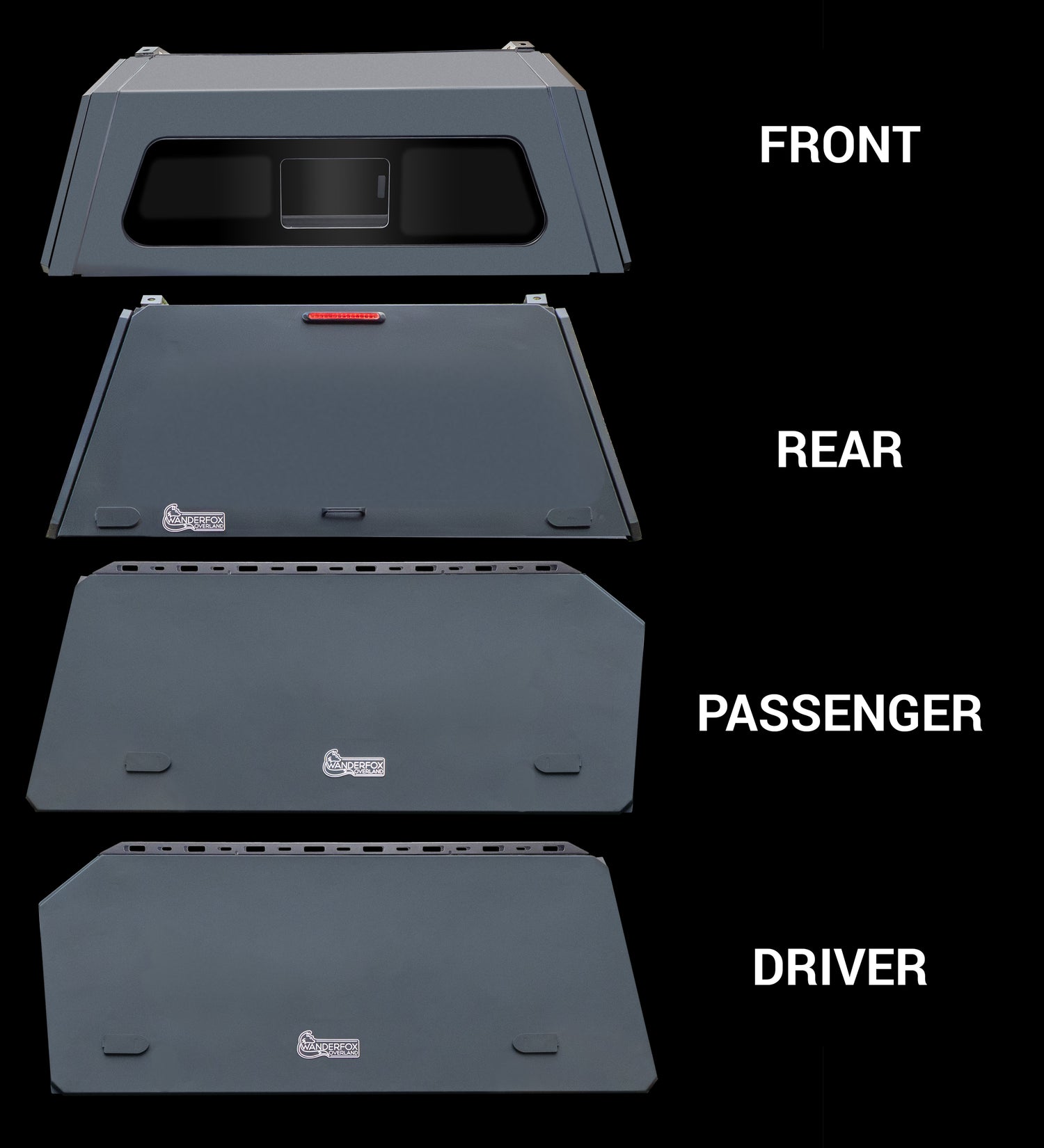 WanderFox Super Den XL Truck Topper Models, Nissan Frontier, 2022+, 5 ft Bed
