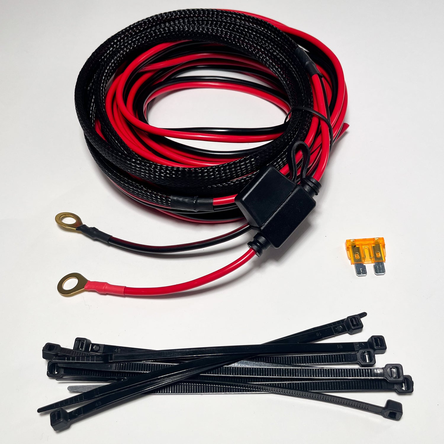 Kingpin 12 Volt Wiring Harness Power Supply Kit, 25 ft w/Fuse