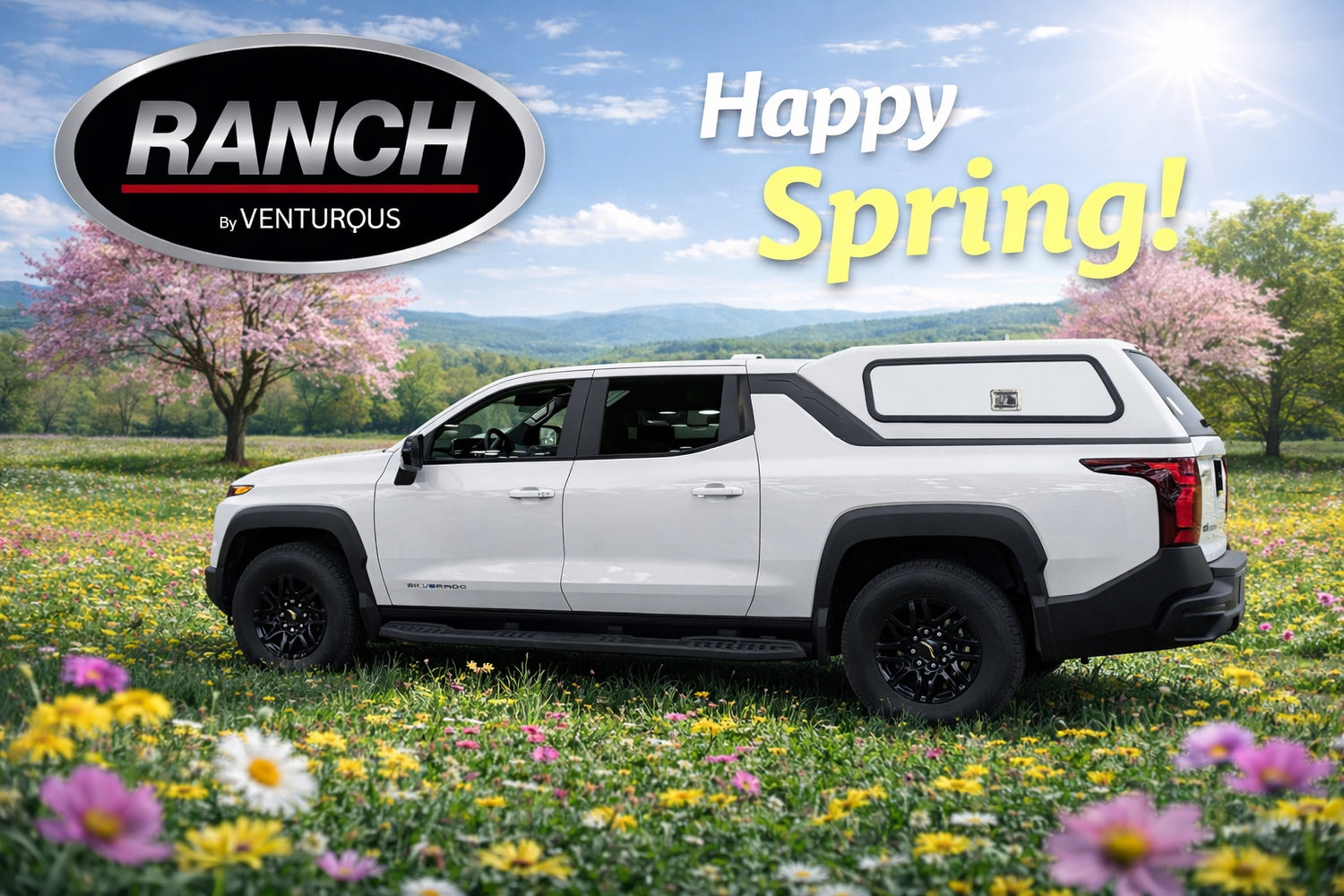 Ranch Fiberglass Workforce Truck Topper for 2024+ Chevy Silverado EV (Electric only!)