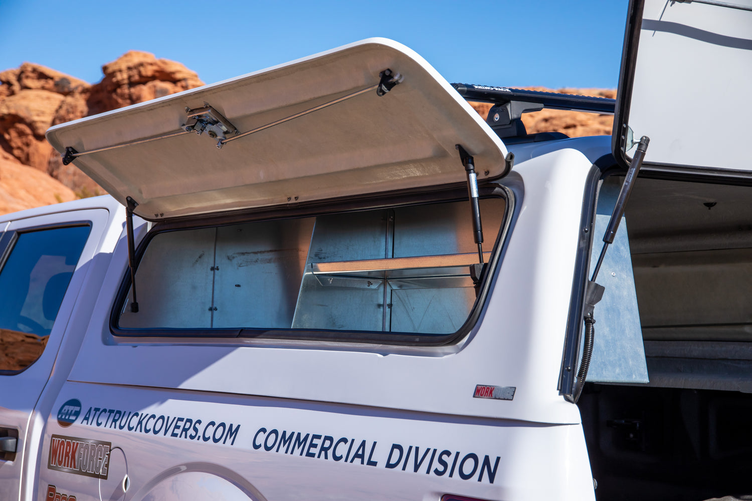 Ranch Fiberglass Workforce Truck Topper for Ford Maverick (Mid-Rise Height)