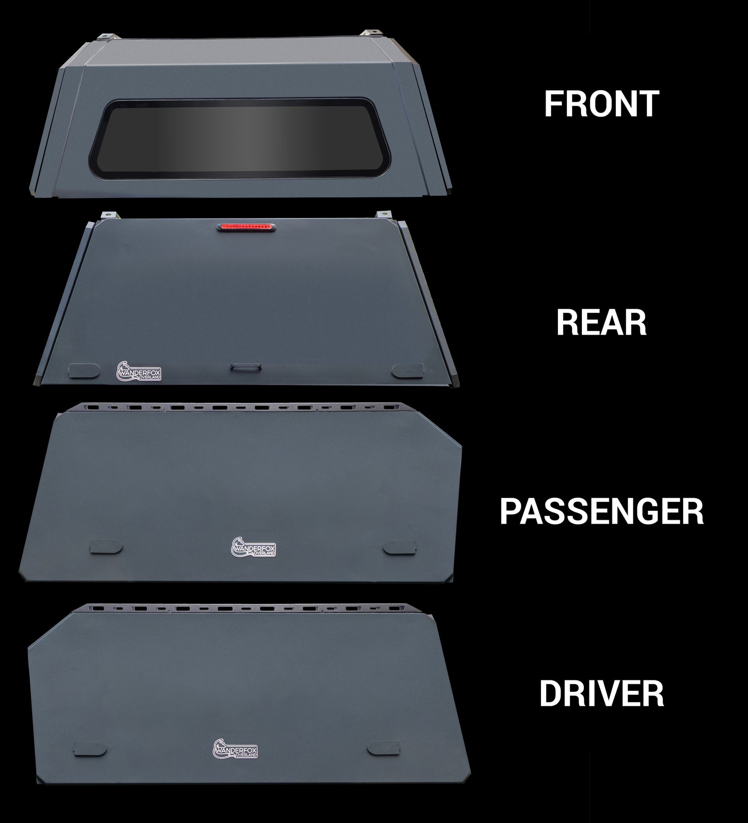 WanderFox Super Den XL Truck Topper Models, Ford Ranger, 2024+, 5 ft Bed