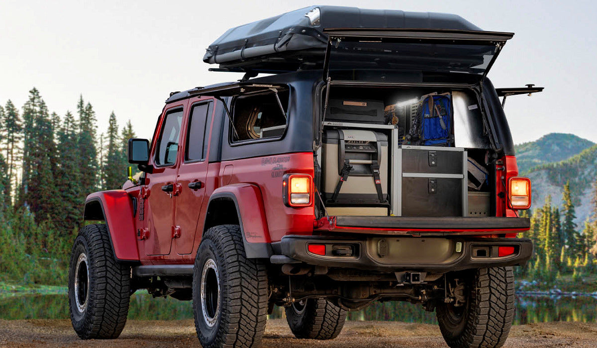 Built to carry more than the usual fiberglass cap.